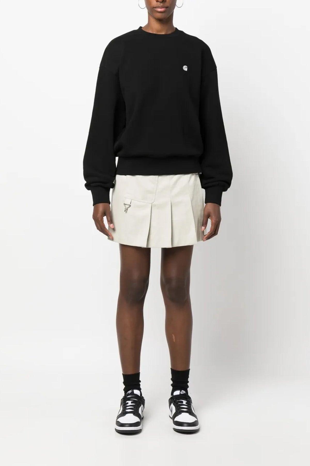 casey sweatshirt in heavy brushed cotton jersey