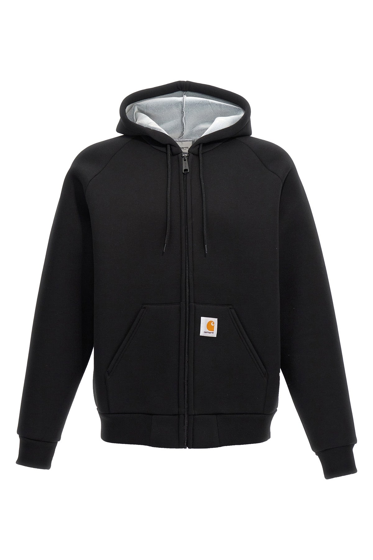 car-lux cotton blend hooded jacket