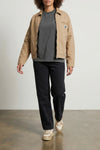 nelson t-shirt in lightweight used-effect garment-dyed cotton jersey