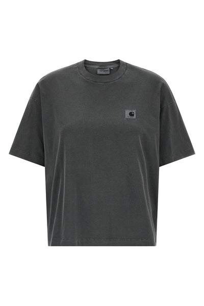 nelson t-shirt in lightweight used-effect garment-dyed cotton jersey