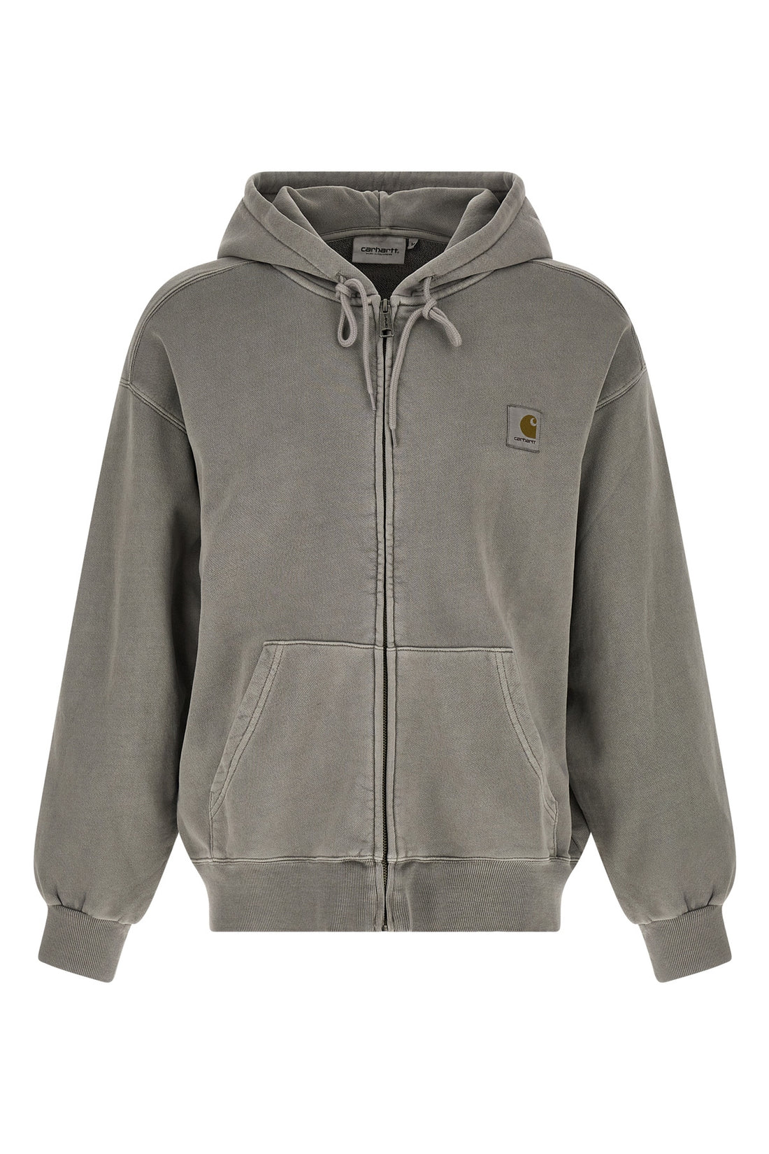 CARHARTT WIP M nelson hoodie in heavy unbrushed cotton jersey dyed a délavé effect garment