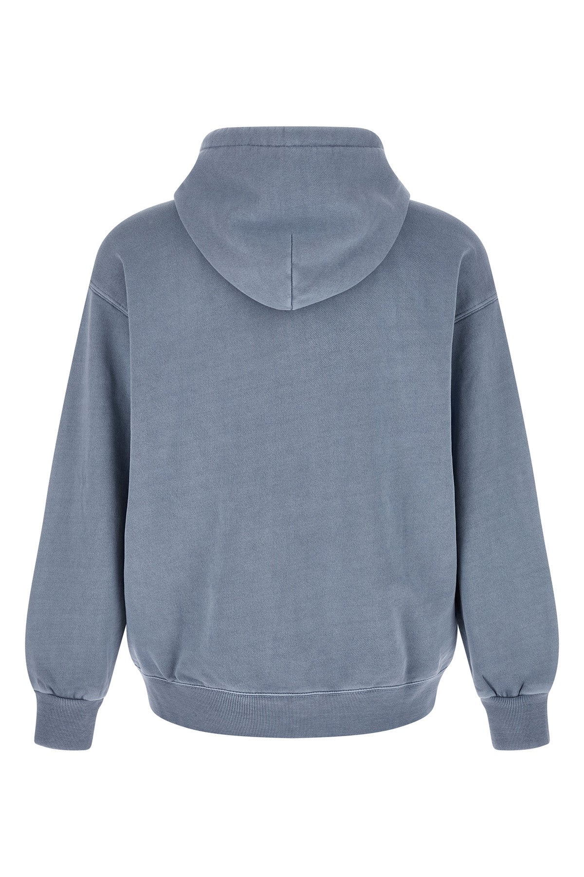 nelson hoodie in heavy unbrushed cotton jersey dyed a délavé effect garment