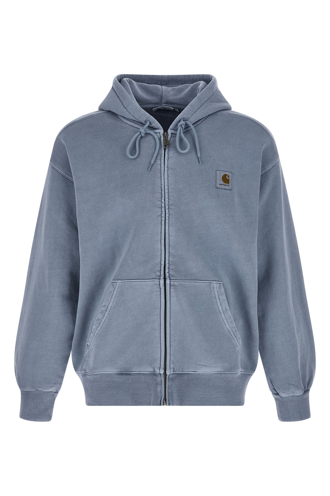CARHARTT WIP M nelson hoodie in heavy unbrushed cotton jersey dyed a délavé effect garment