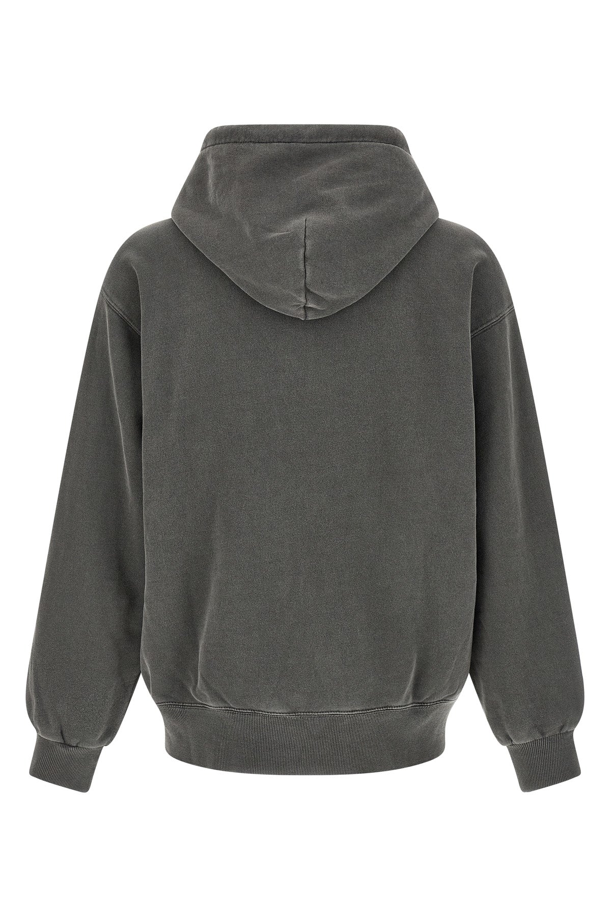 nelson hoodie in heavy unbrushed cotton jersey dyed a délavé effect garment