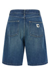 alta bermuda shorts in heavy cotton denim washed