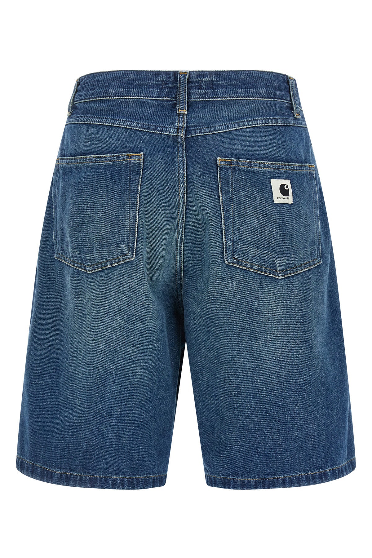 alta bermuda shorts in heavy cotton denim washed