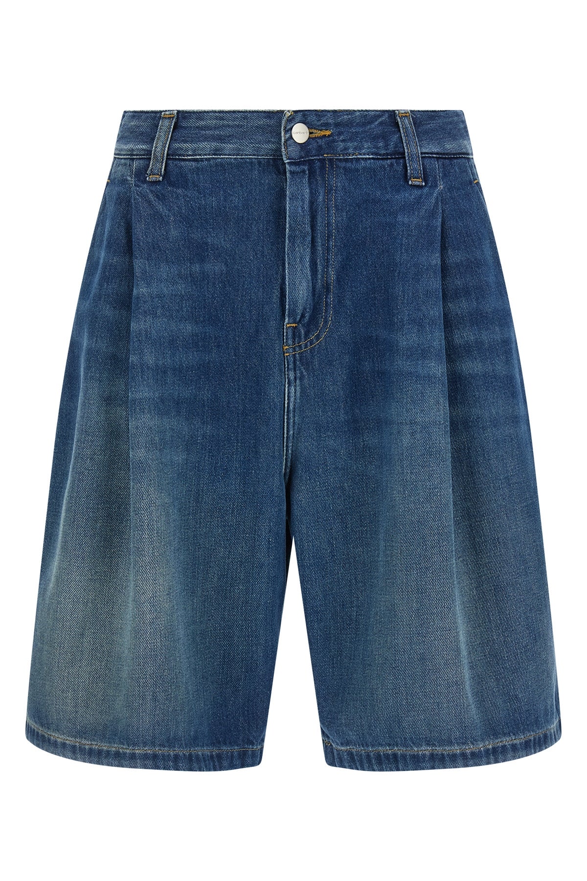 alta bermuda shorts in heavy cotton denim washed