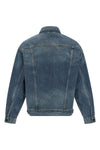 helston used effect cotton denim jacket