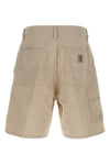 sullivan cotton and linen blend walter single knee bermuda shorts