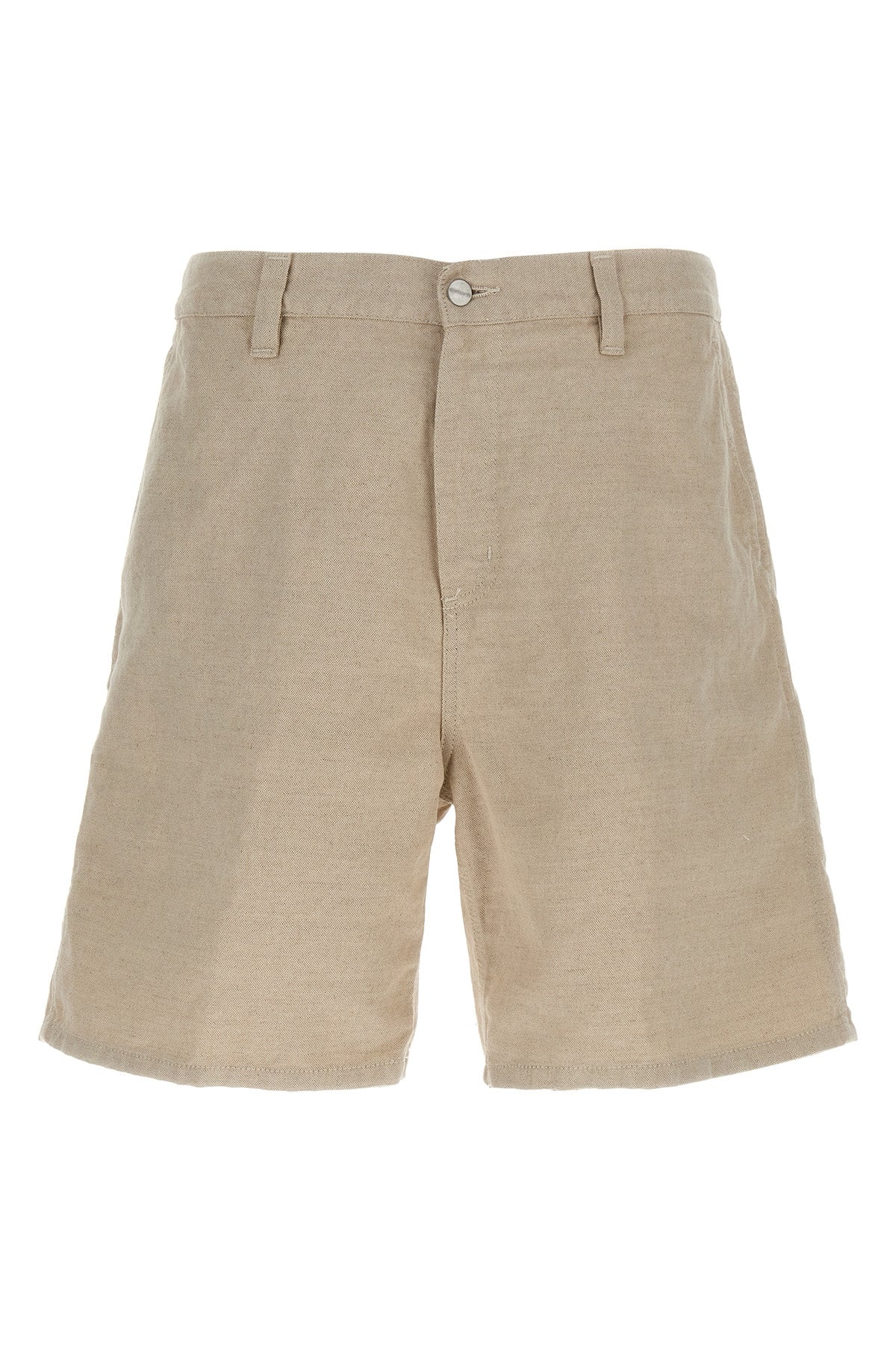 sullivan cotton and linen blend walter single knee bermuda shorts