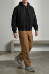 chase hoodie in heavy brushed polycotton jersey