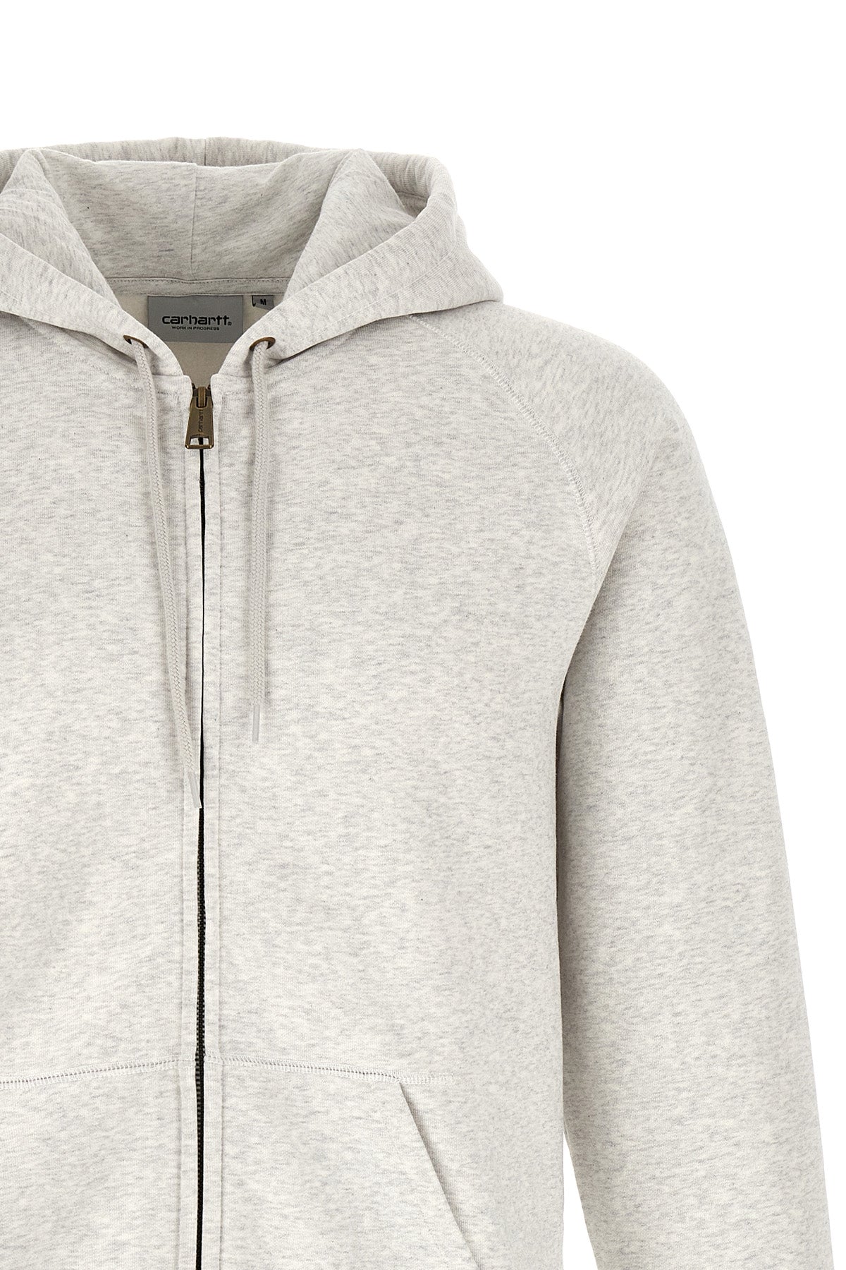 chase hoodie in heavy mélange brushed polycotton jersey