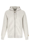 chase hoodie in heavy mélange brushed polycotton jersey