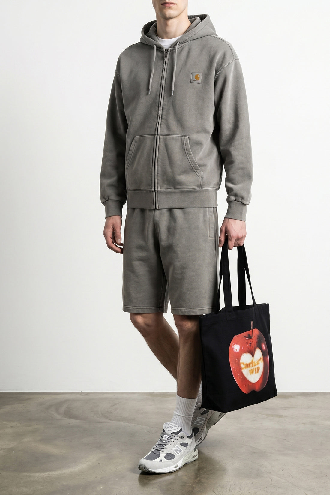 CARHARTT WIP OS canvas graphic tote shopping bag in sturdy dearborn canvas