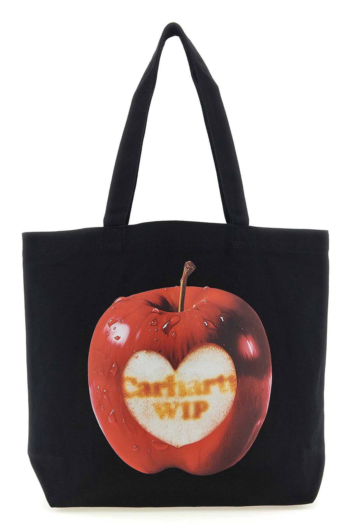 canvas graphic tote shopping bag in sturdy dearborn canvas