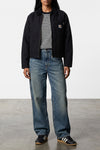 brandon single knee jeans in heavy camano stonewashed cotton denim