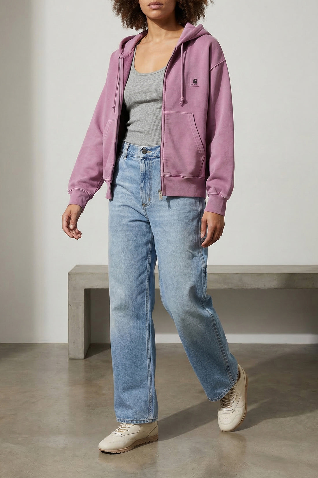 CARHARTT WIP M brandon single knee wide-leg denim jeans