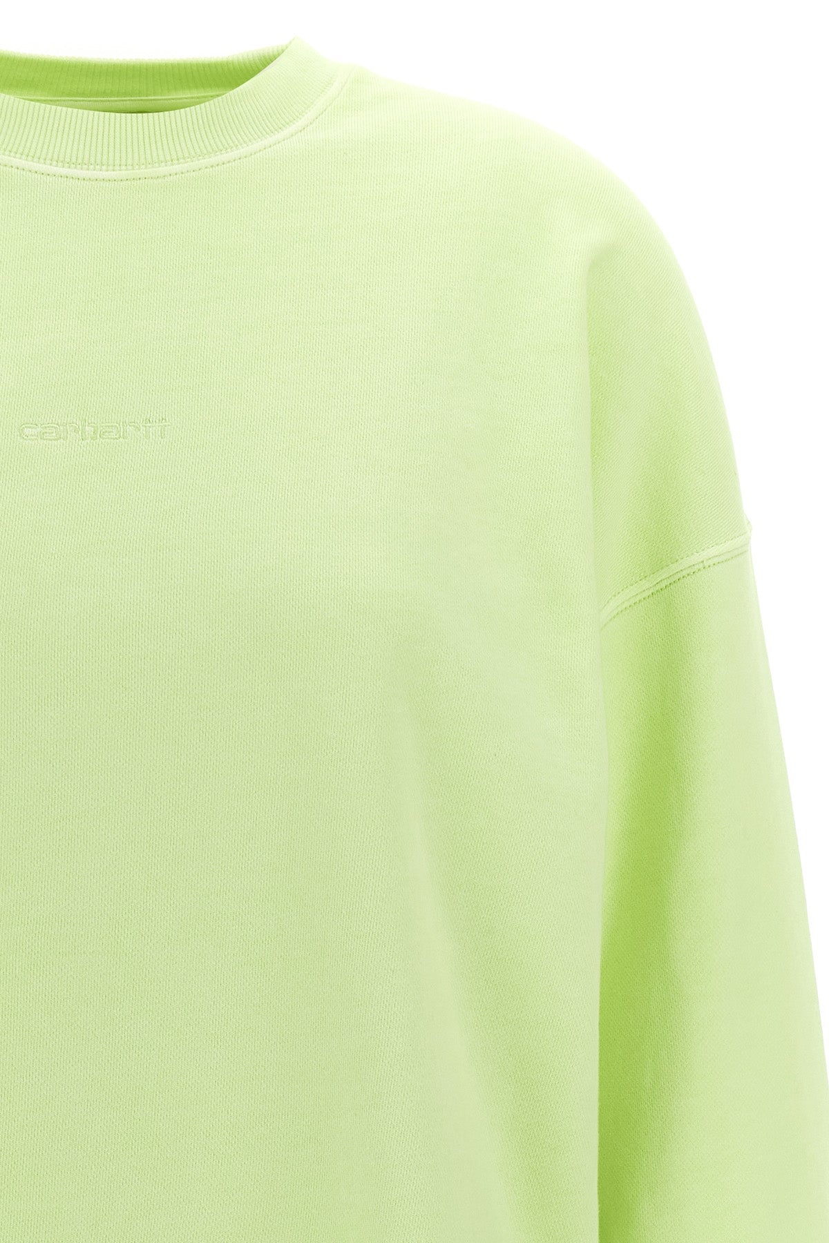 benton unbrushed cotton jersey sweatshirt dyed on the front