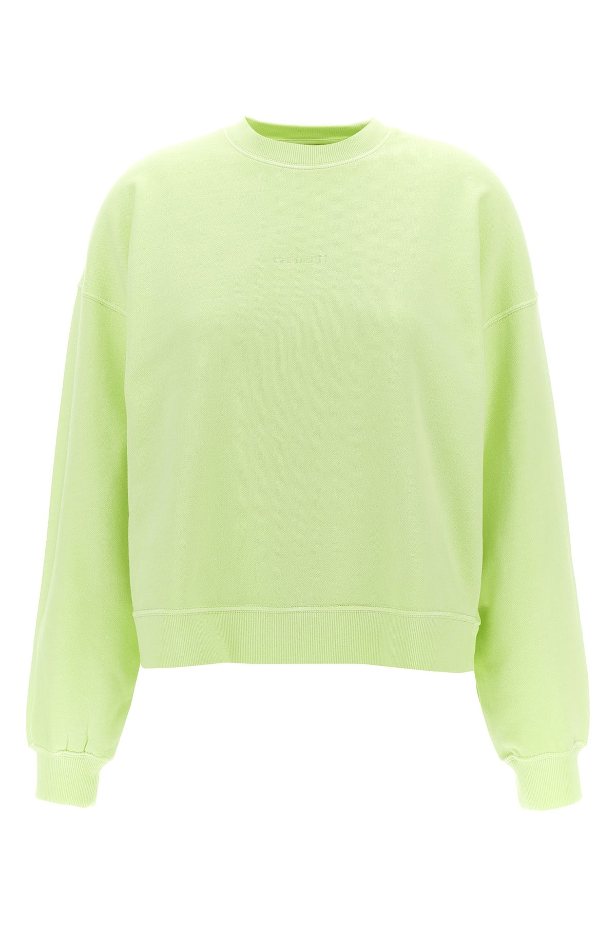 benton unbrushed cotton jersey sweatshirt dyed on the front