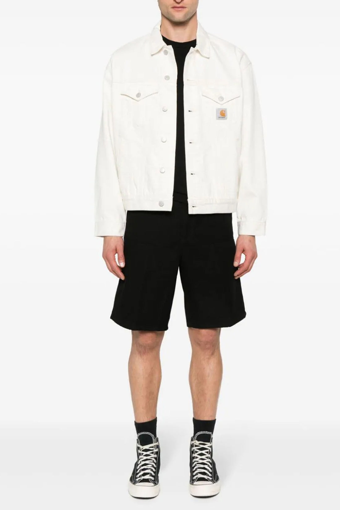 CARHARTT WIP 32 double knee cotton canvas bermuda shorts