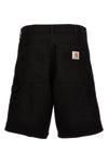 double knee cotton canvas bermuda shorts