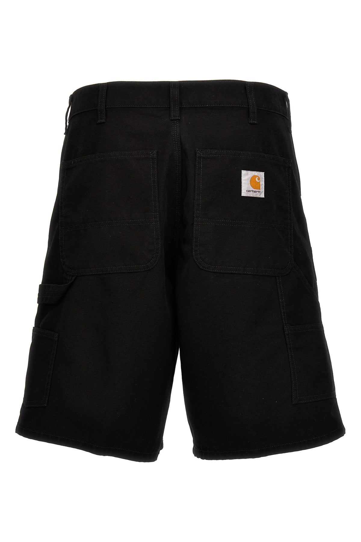 double knee cotton canvas bermuda shorts