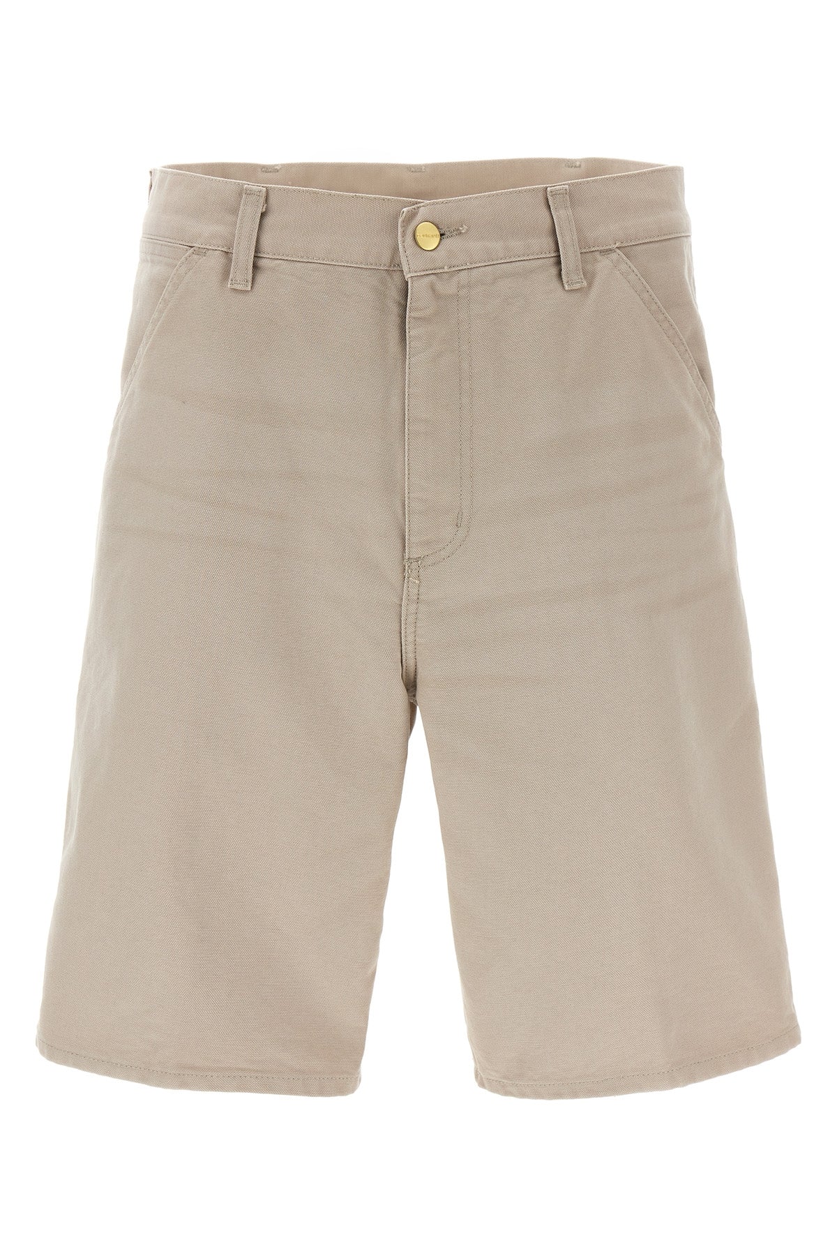 single knee cotton bermuda shorts