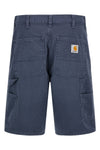 single knee cotton bermuda shorts