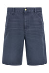 single knee cotton bermuda shorts