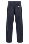single knee trousers in heavy dearborn cotton canvas stone canvas wash
