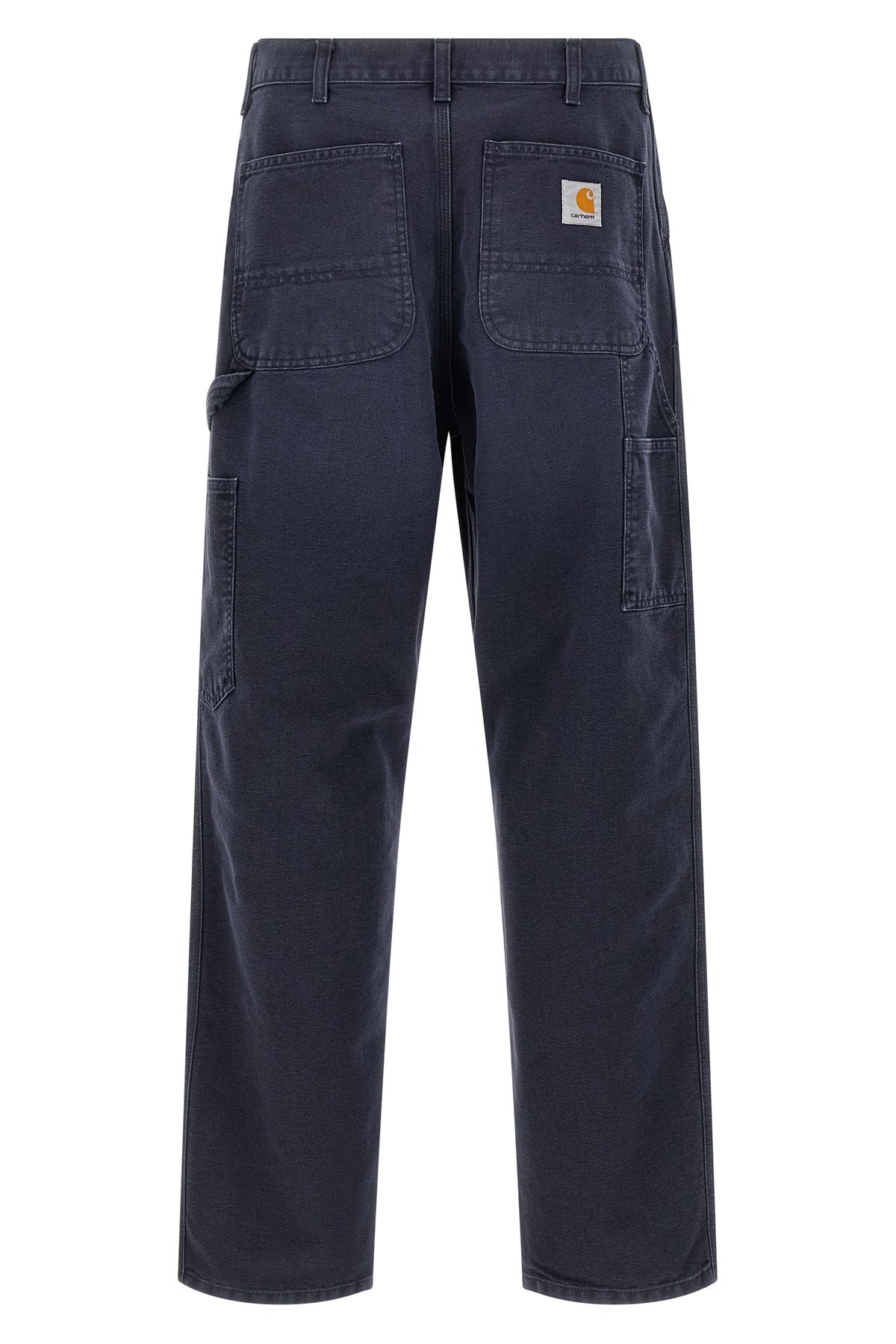 single knee trousers in heavy dearborn cotton canvas stone canvas wash