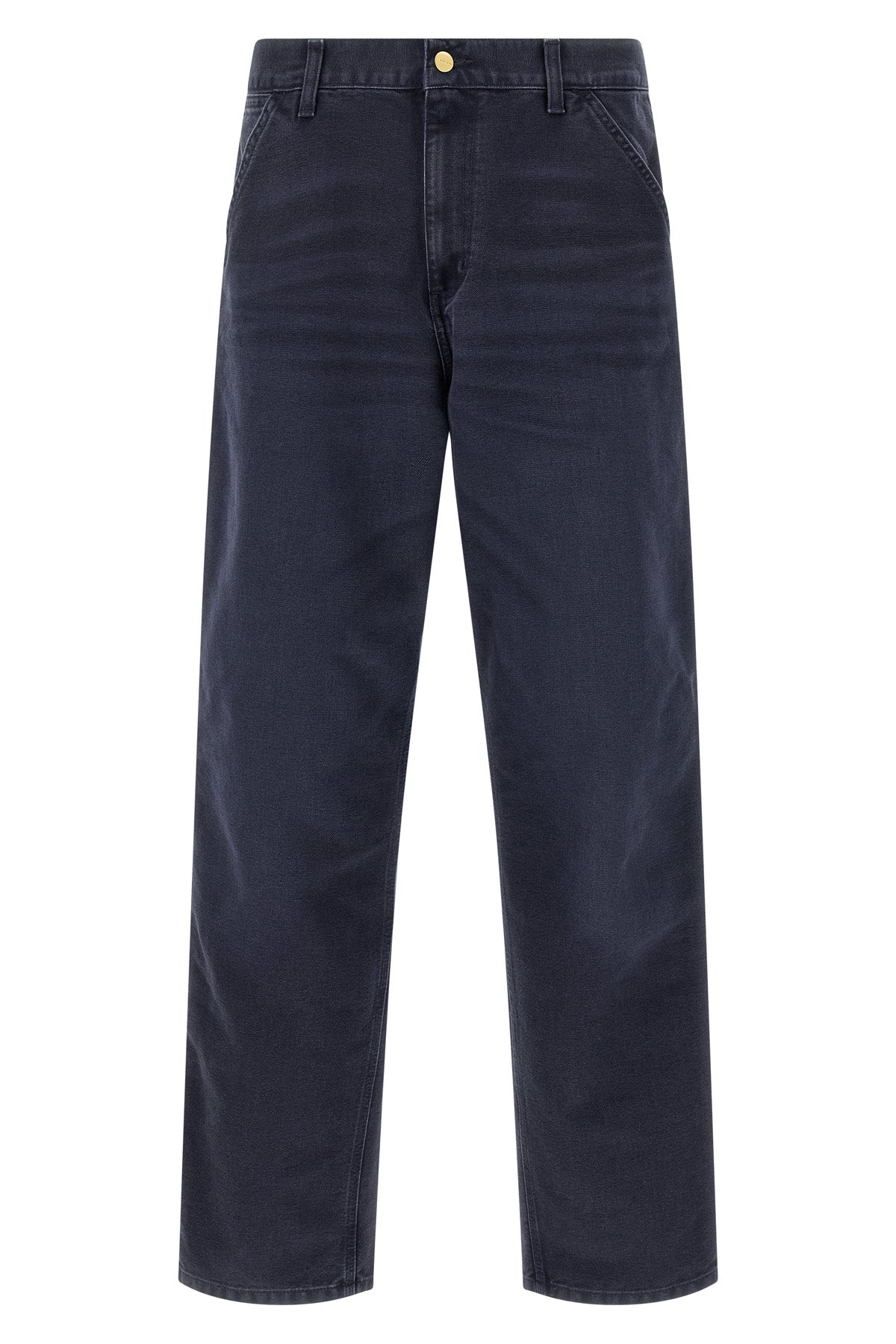 single knee trousers in heavy dearborn cotton canvas stone canvas wash
