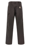single knee trousers in heavy dearborn cotton canvas stone canvas wash