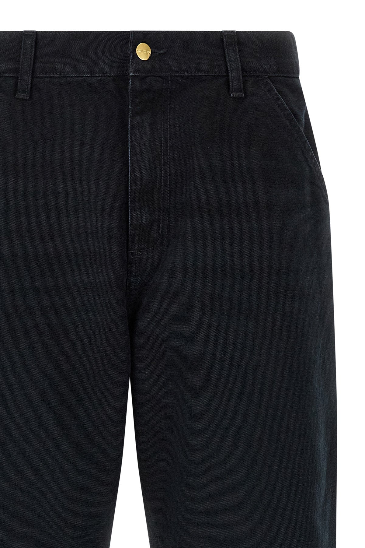 single knee trousers in heavy dearborn cotton canvas stone canvas wash