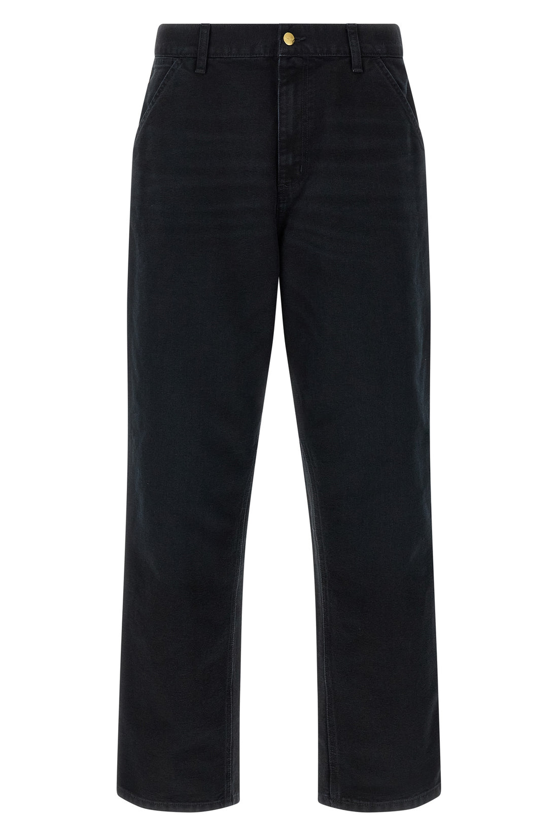 CARHARTT WIP 31 single knee trousers in heavy dearborn cotton canvas stone canvas wash