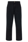 single knee trousers in heavy dearborn cotton canvas stone canvas wash