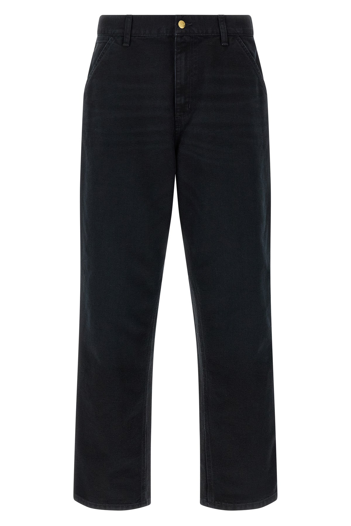 single knee trousers in heavy dearborn cotton canvas stone canvas wash