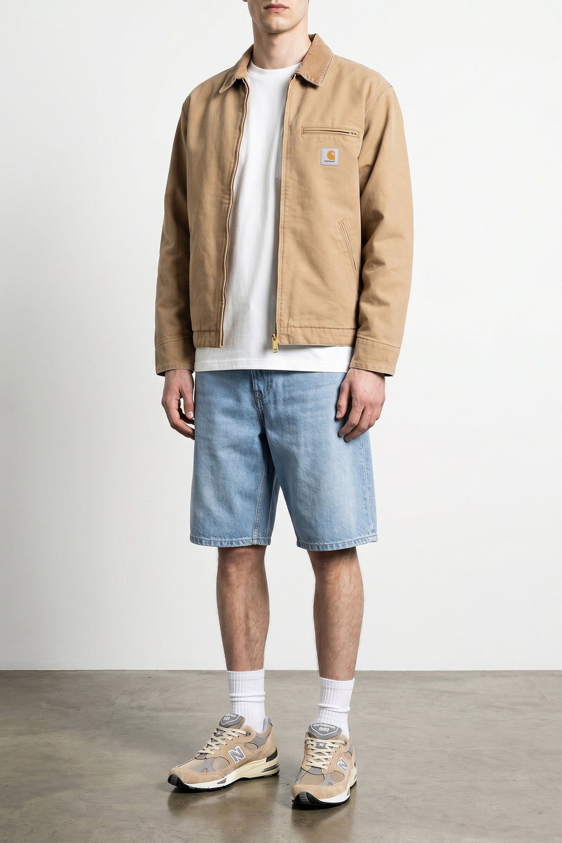 CARHARTT WIP L detroit jacket in sturdy dearborn canvas