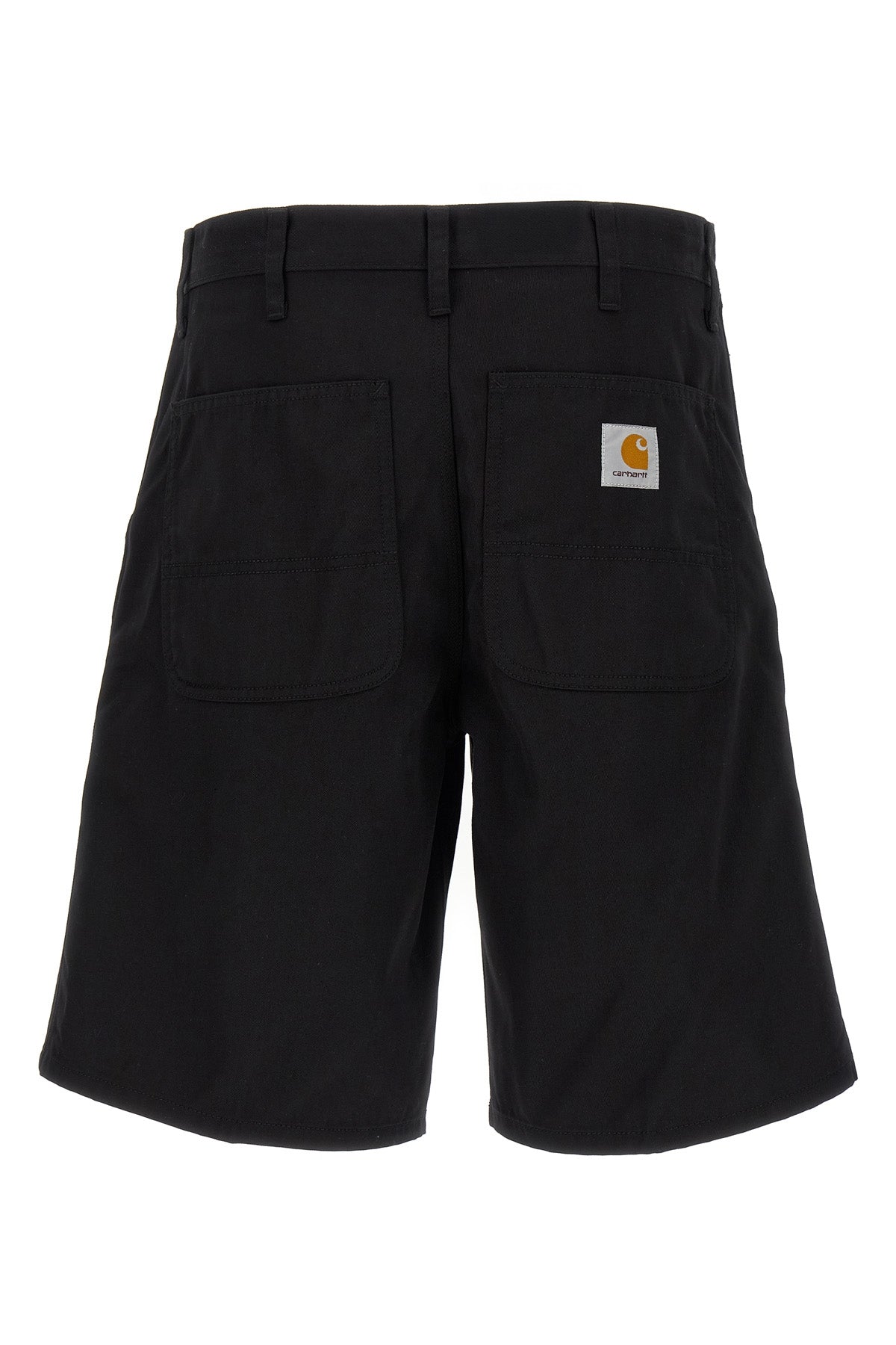 simple bermuda shorts in medium-weight polyester-cotton twill