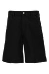 simple bermuda shorts in medium-weight polyester-cotton twill