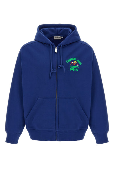 hooded pronto sweat jacket cotton blend hoodie