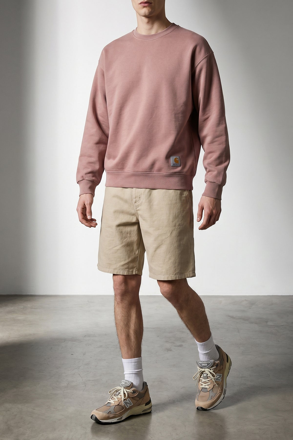 hudson sweatshirt in heavy unbrushed cotton jersey