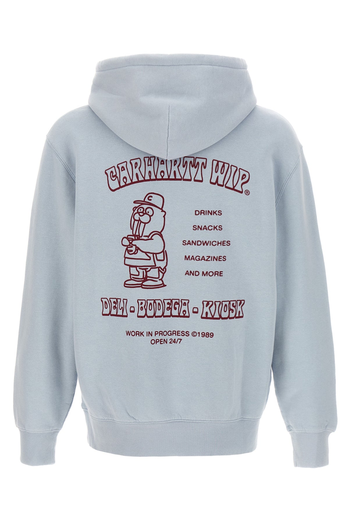 hooded sandwich cotton sweatshirt