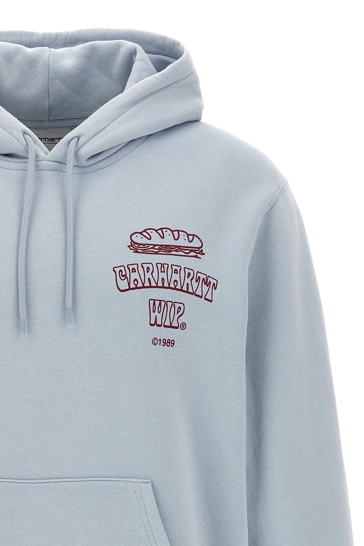 hooded sandwich cotton sweatshirt