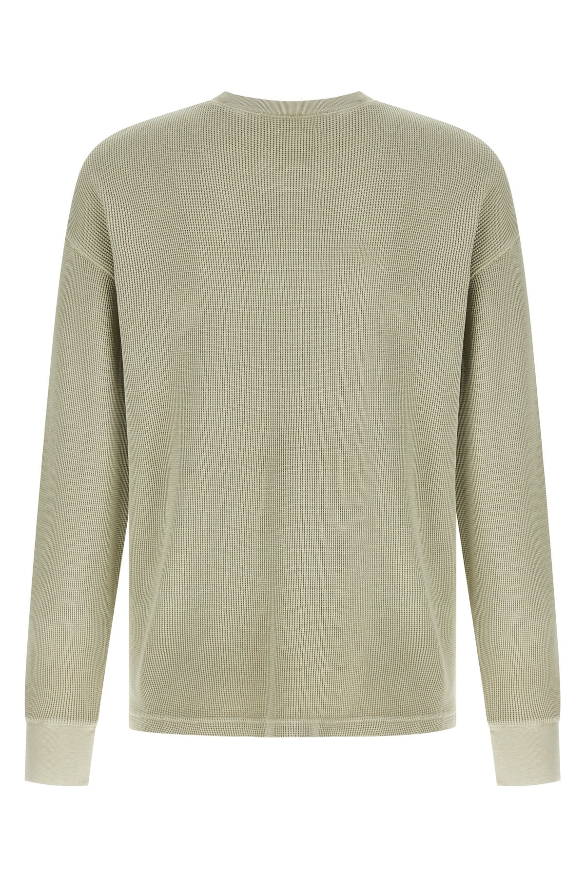 vista waffle heavy cotton waffle fabric t-shirt dyed on the front