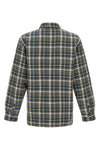 cronyn overshirt in medium-weight polyester-cotton twill dyed in patterned che