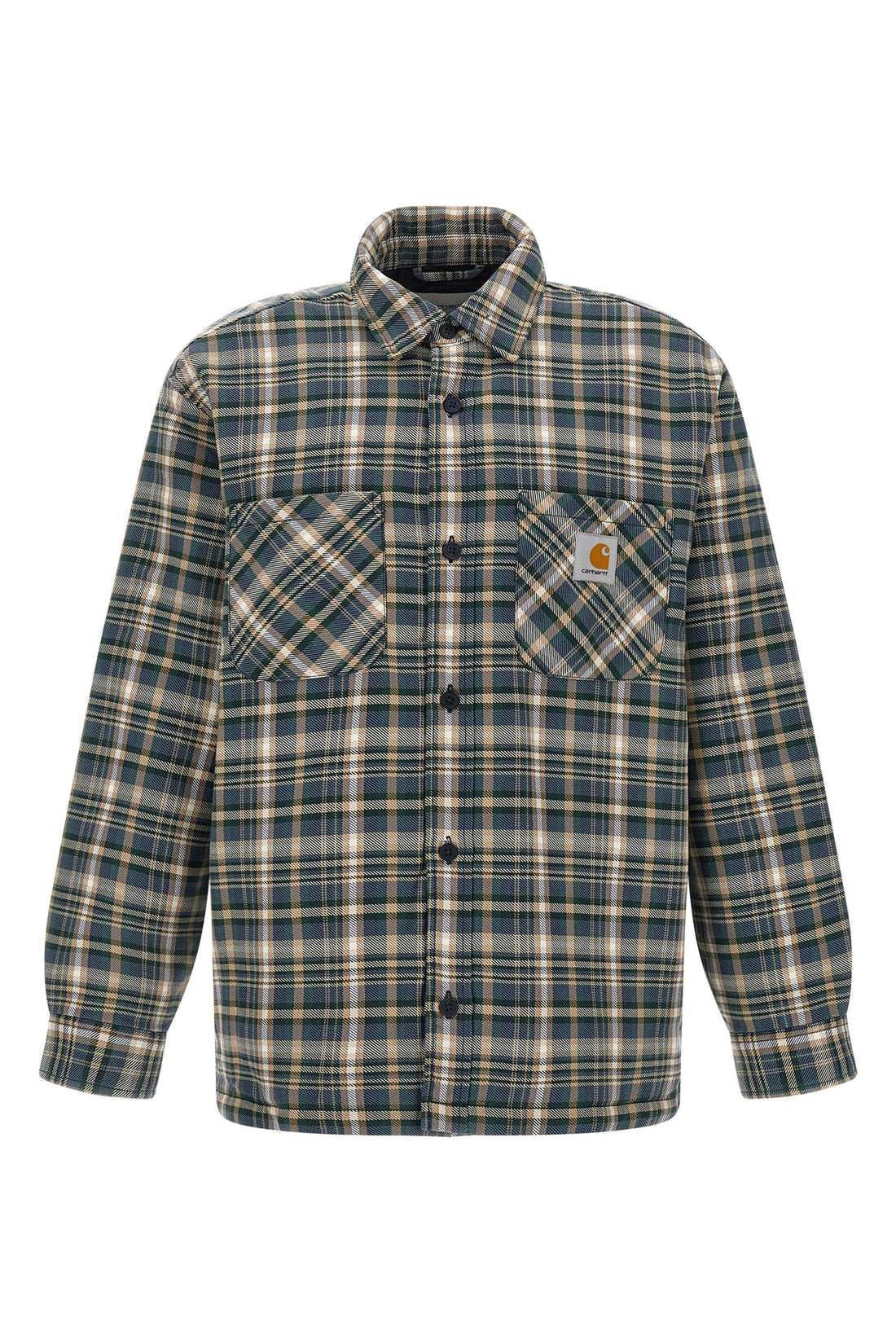 CARHARTT WIP L cronyn overshirt in medium-weight polyester-cotton twill dyed in patterned che
