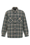 cronyn overshirt in medium-weight polyester-cotton twill dyed in patterned che