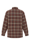 cronyn overshirt in medium-weight polyester-cotton twill dyed in patterned che
