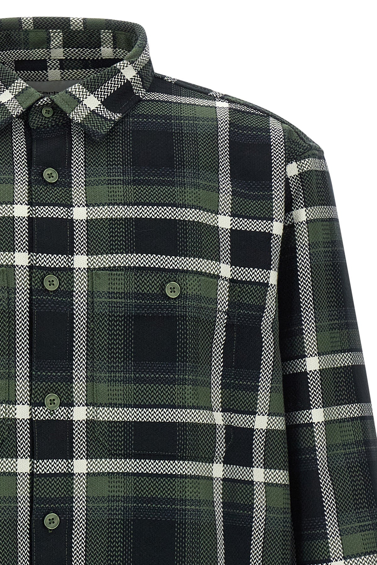 vaughn check made cotton jacquard shirt